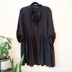 Zara | Peplum Button Down Shirt